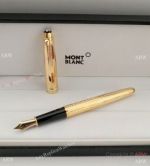 Low Price Mont Blanc Meisterstuck All Gold vertical Fountain Pen